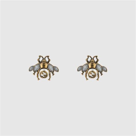 gucci bee earring|safety pin earrings gucci.